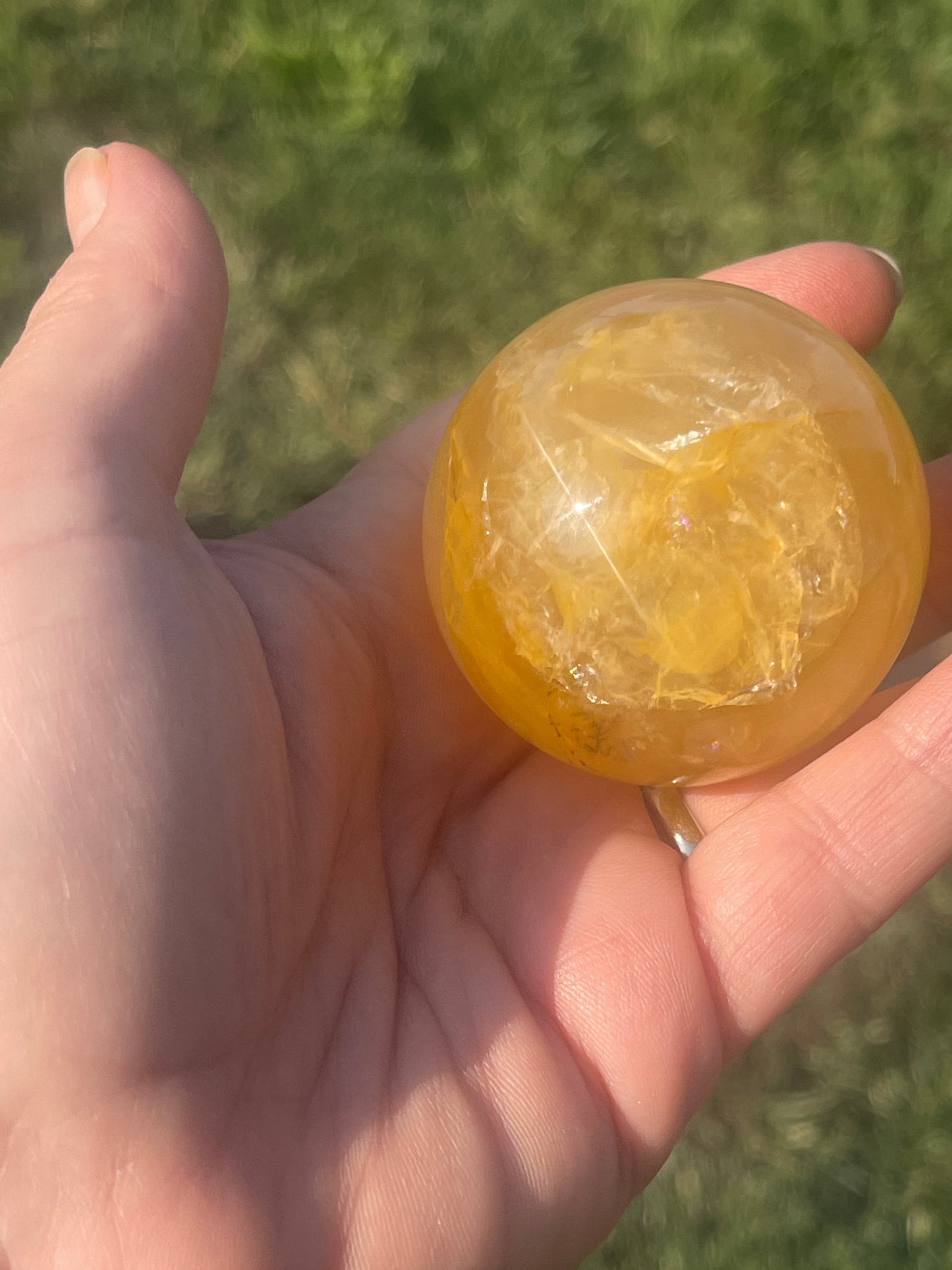 Golden Healer Crystal Sphere