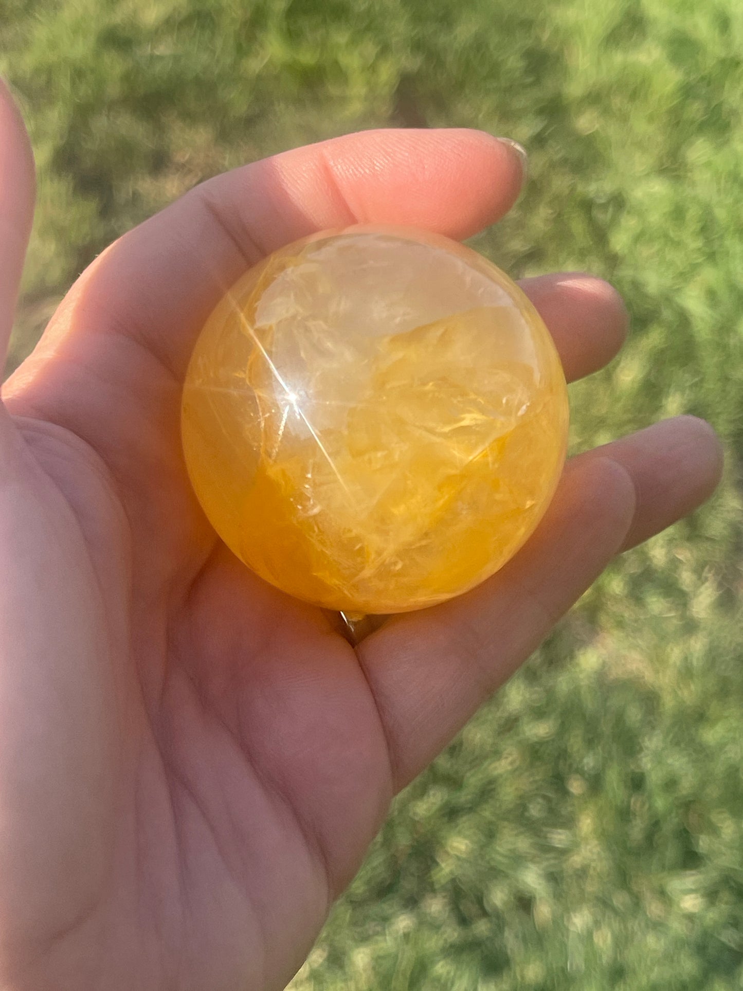 Golden Healer Crystal Sphere
