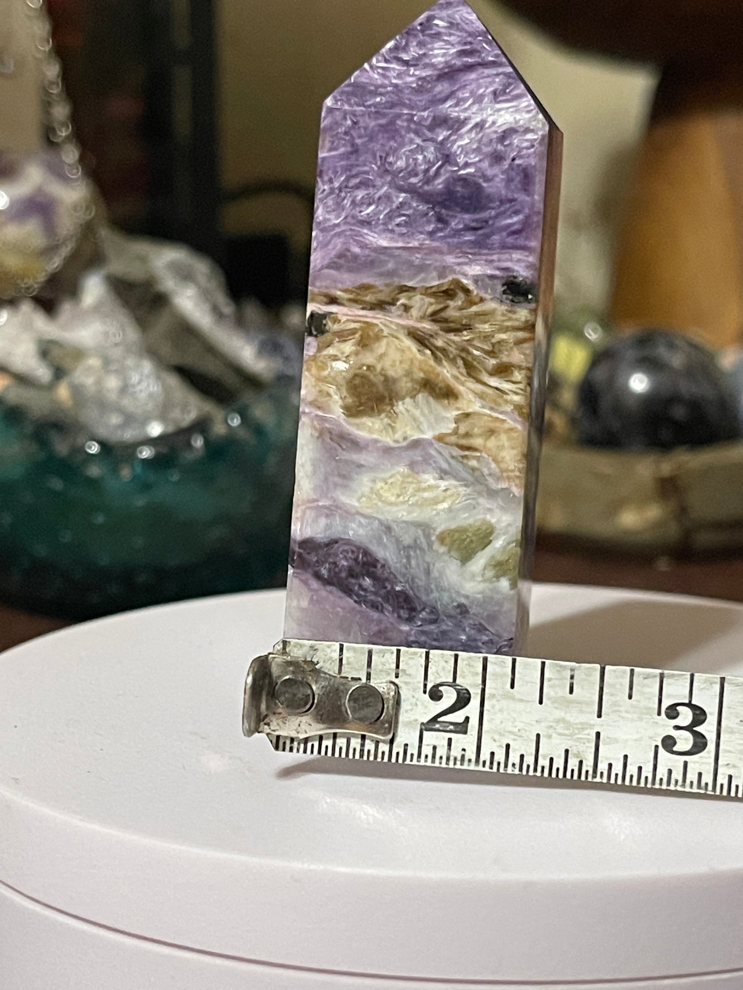 Charoite Crystal Tower