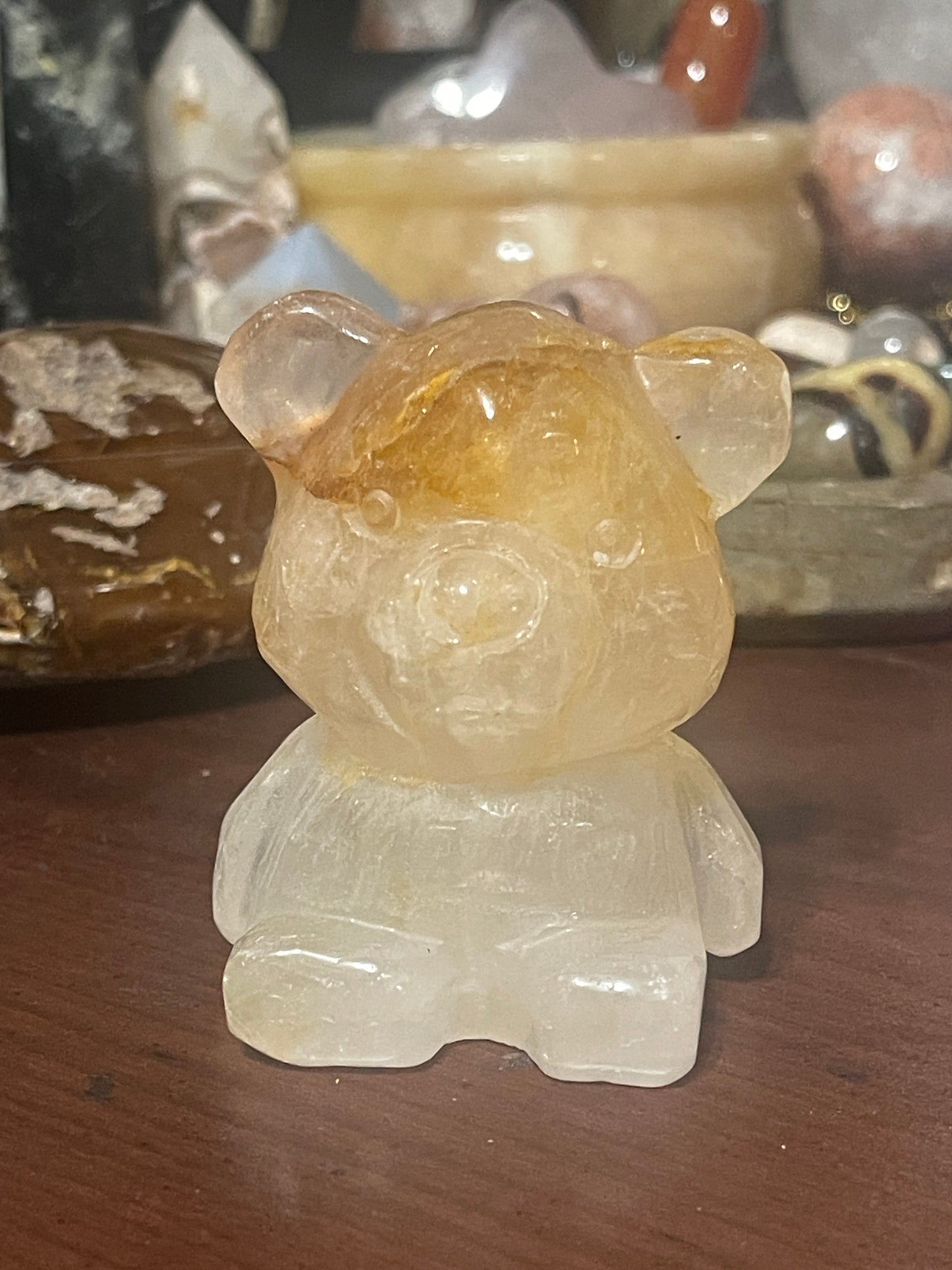 Golden Healer Quartz Bear