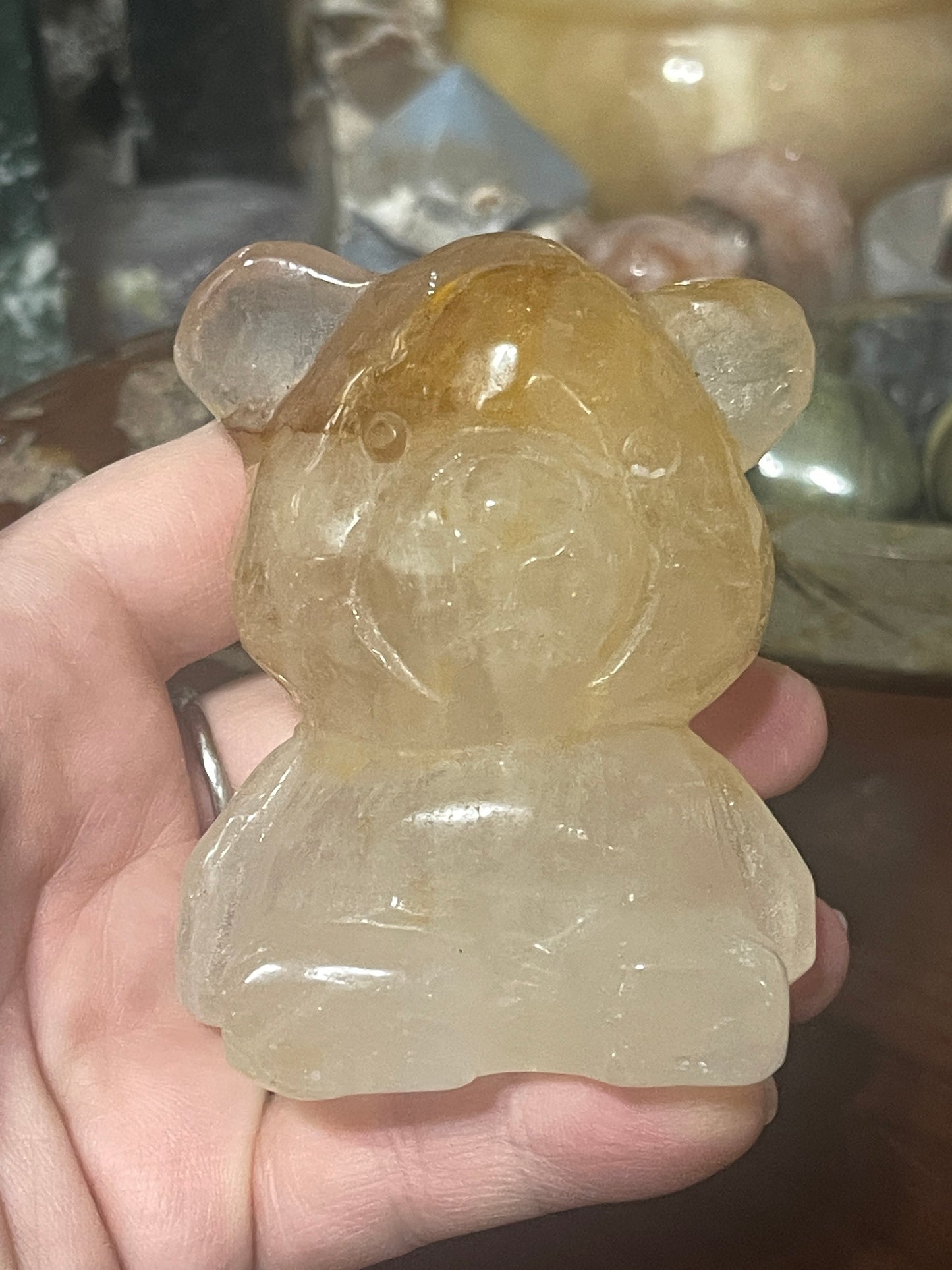 Golden Healer Quartz Bear