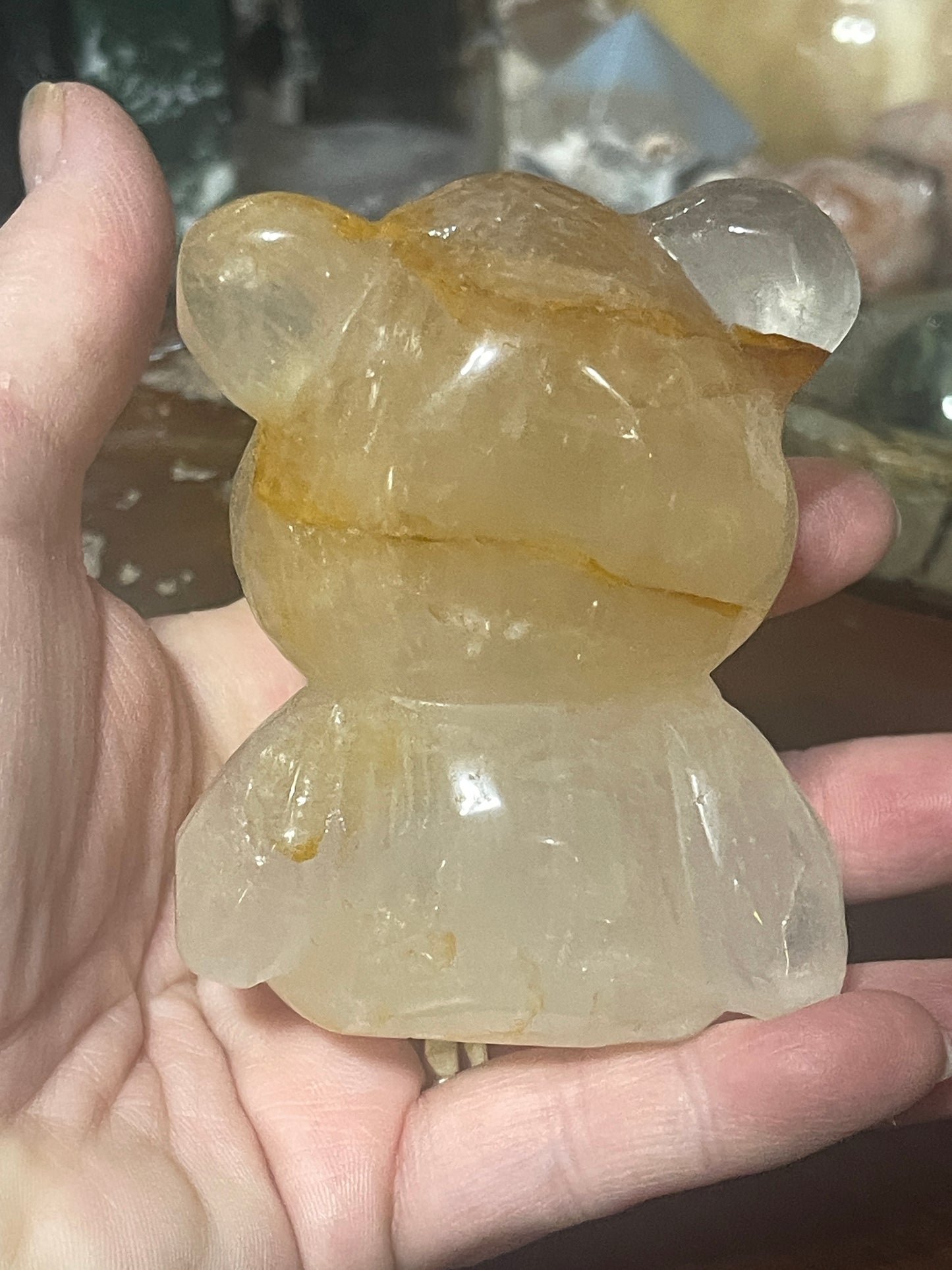 Golden Healer Quartz Bear