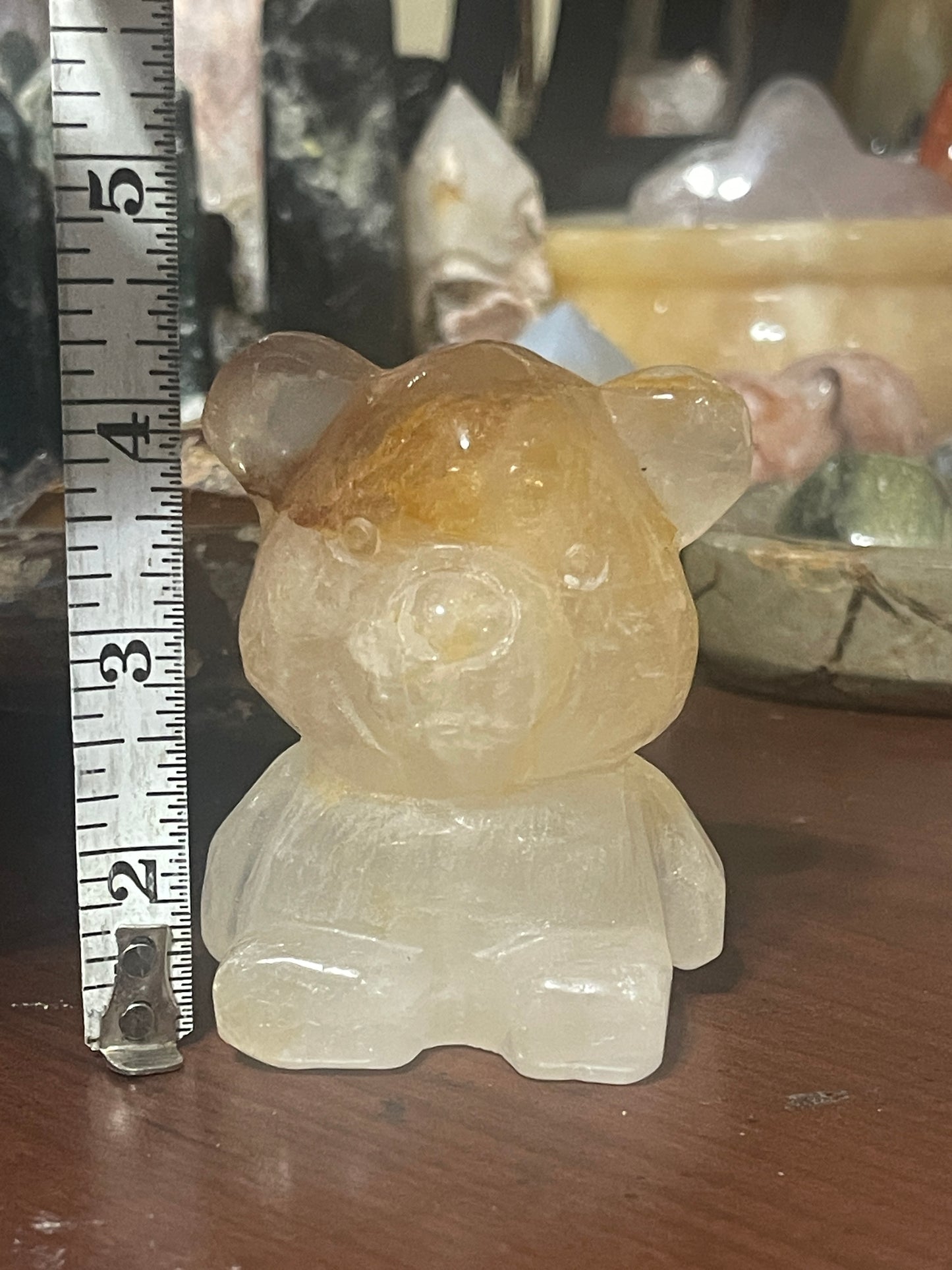 Golden Healer Quartz Bear