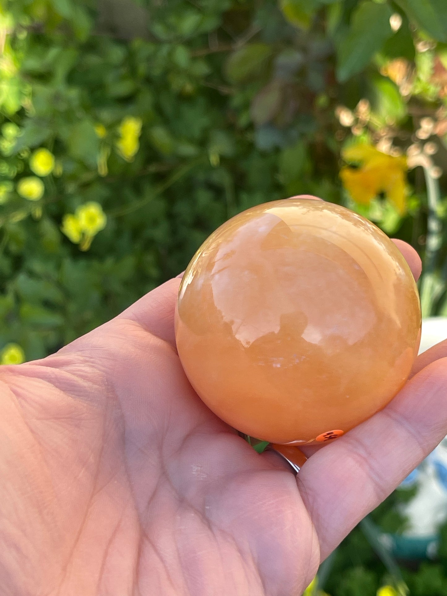 Honey Calcite Sphere