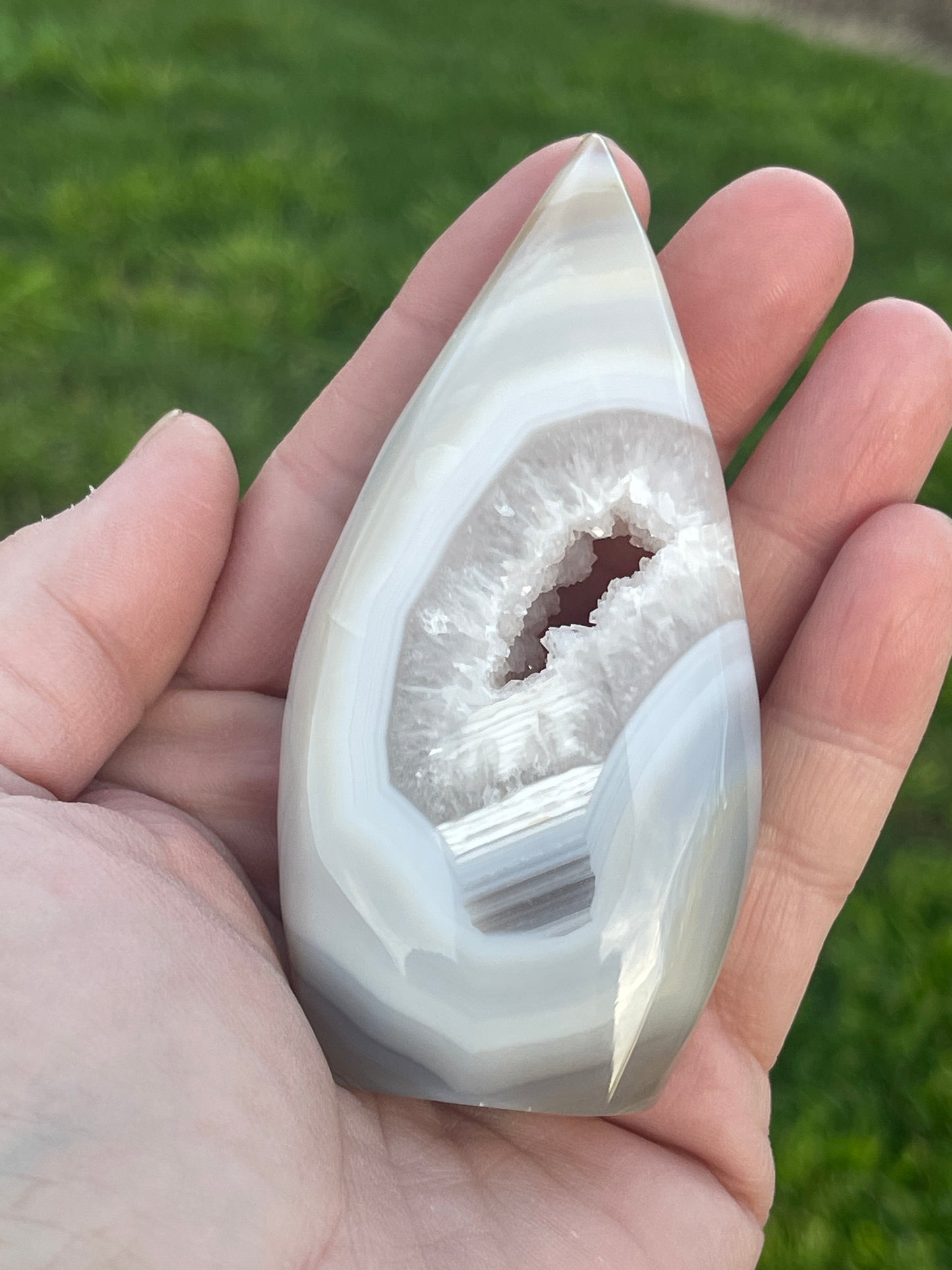 Druzy Agate Teardrop