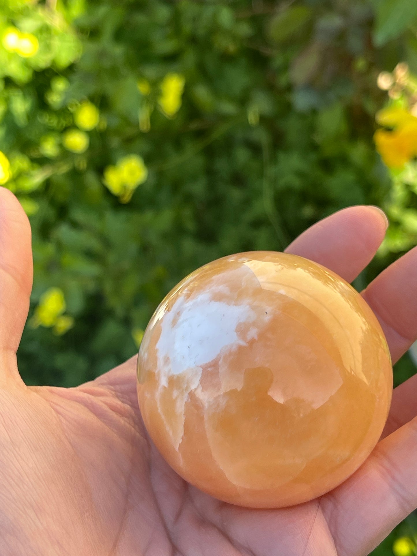 Honey Calcite Sphere