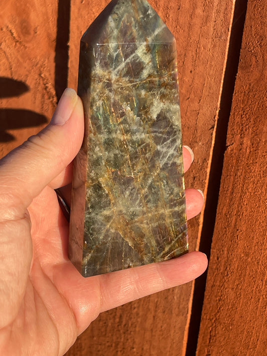 Purple Labradorite Tower / Point