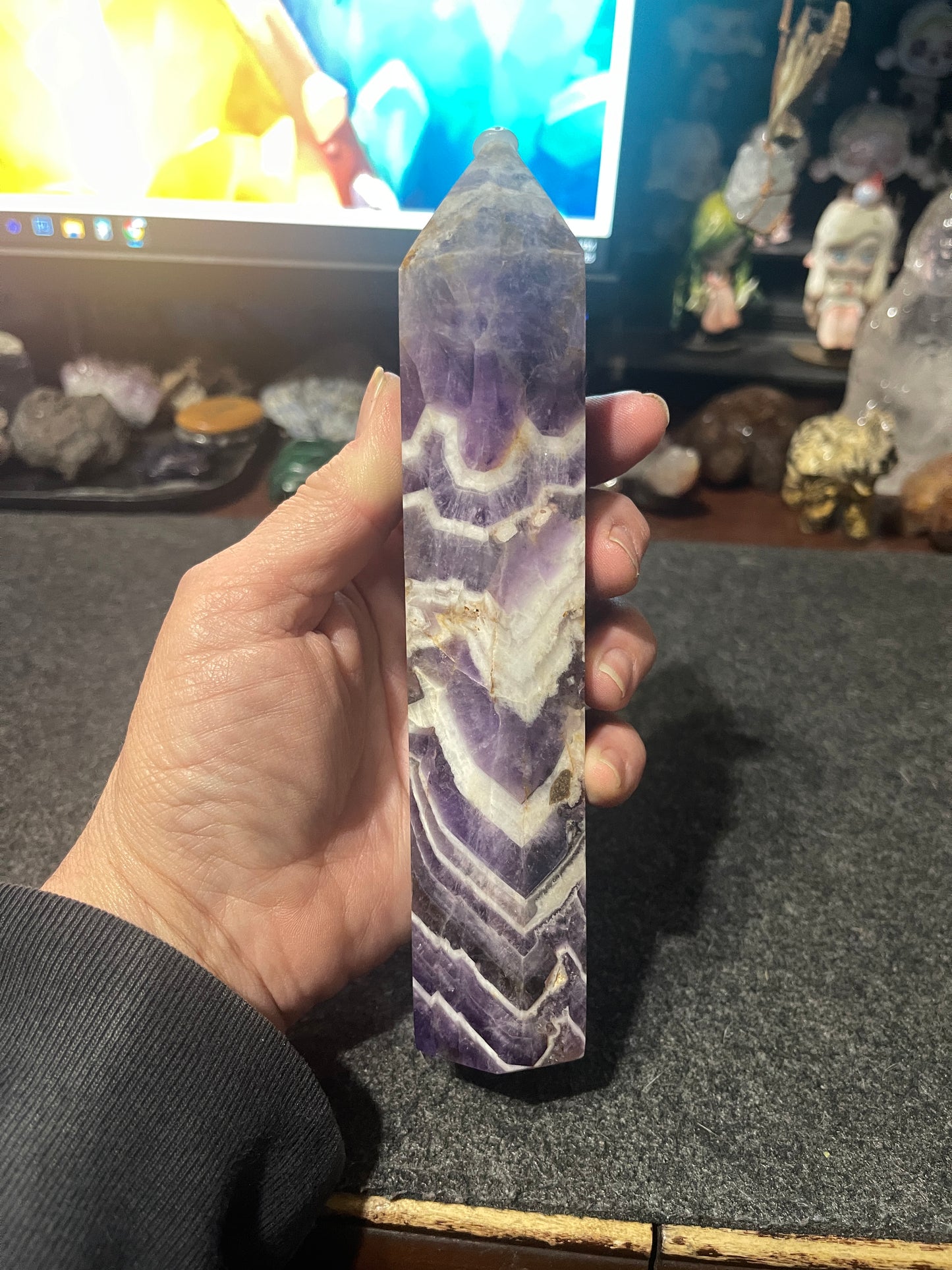 Chevron Amethyst Tower