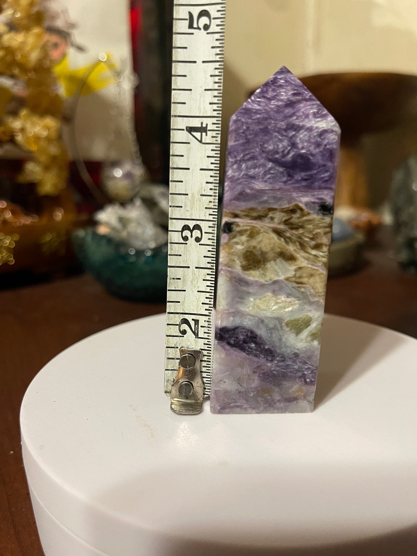 Charoite Crystal Tower