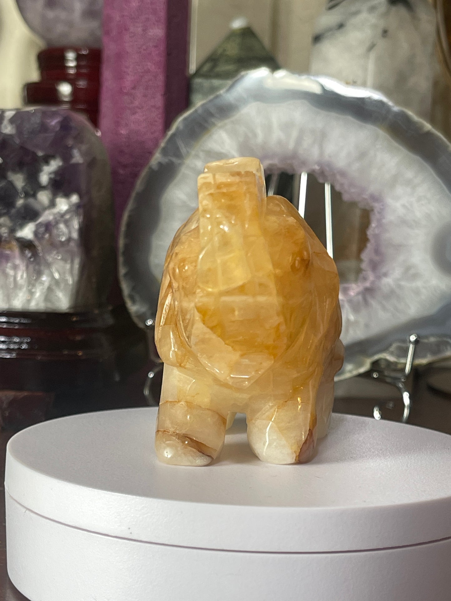 Golden Healer Quartz Elephant