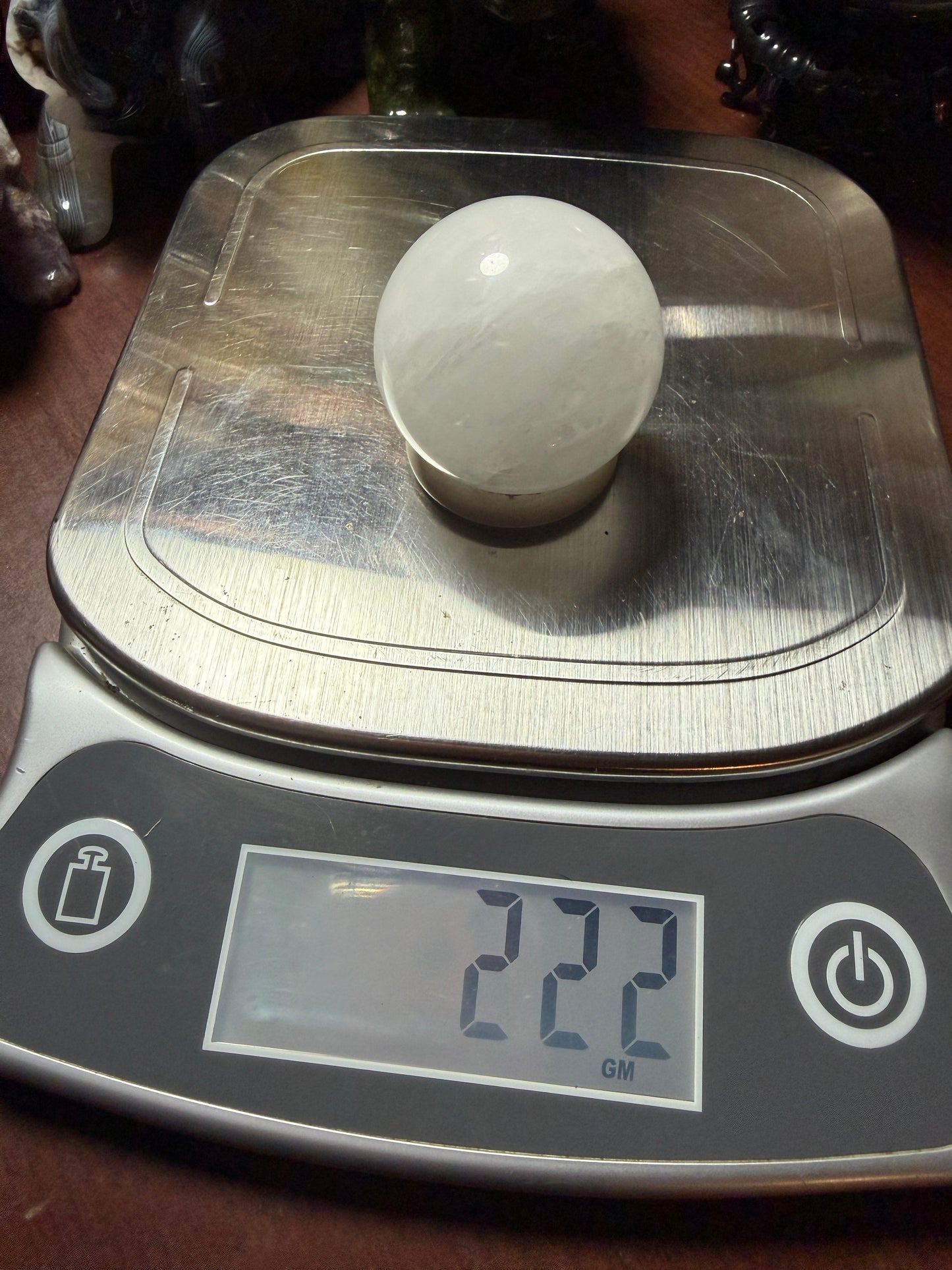 Ice Calcite Sphere – Polished Crystal Sphere (222g)